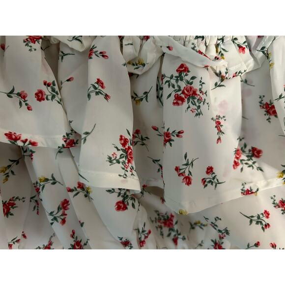 Collective The Label Bardot Rose Floral Flamenco Crop - Picture 9 of 12